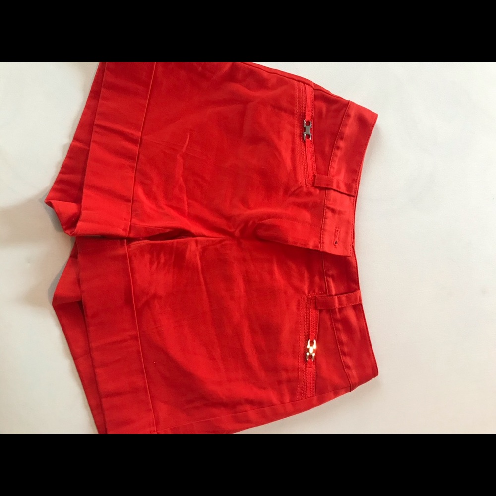 orange white house black market shorts